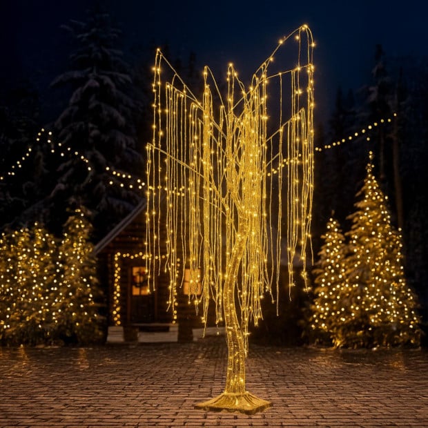Christabelle Silver Willow 180cm Christmas Tree with LED Lights Image 7