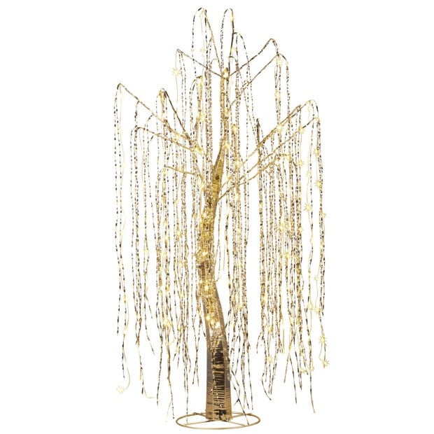 Christabelle Silver Willow 120cm Christmas Tree with LED Lights Image 2