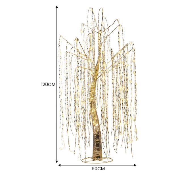 Christabelle Silver Willow 120cm Christmas Tree with LED Lights Image 3