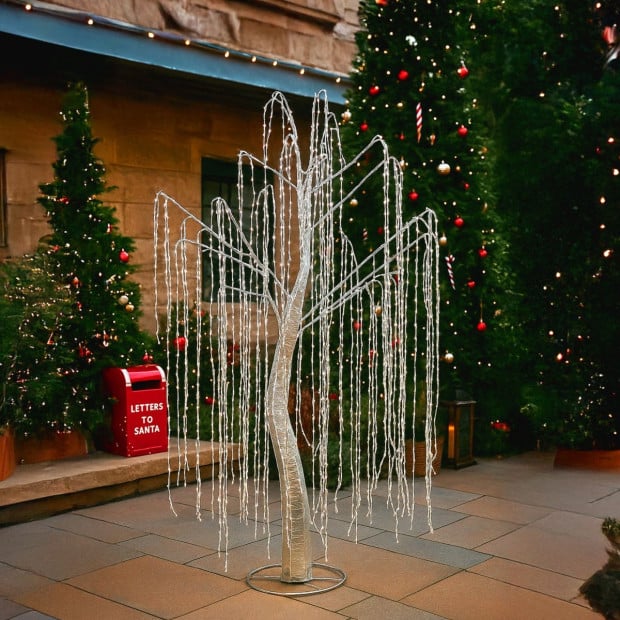 Christabelle Silver Willow 120cm Christmas Tree with LED Lights Image 8