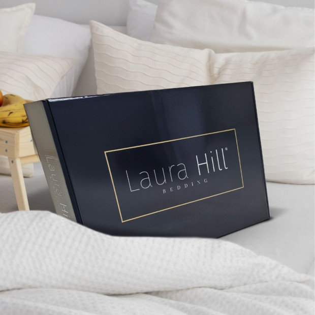 Laura Hill Faux Mink Blanket 800GSM Heavy Double-Sided - Navy Blue Image 3