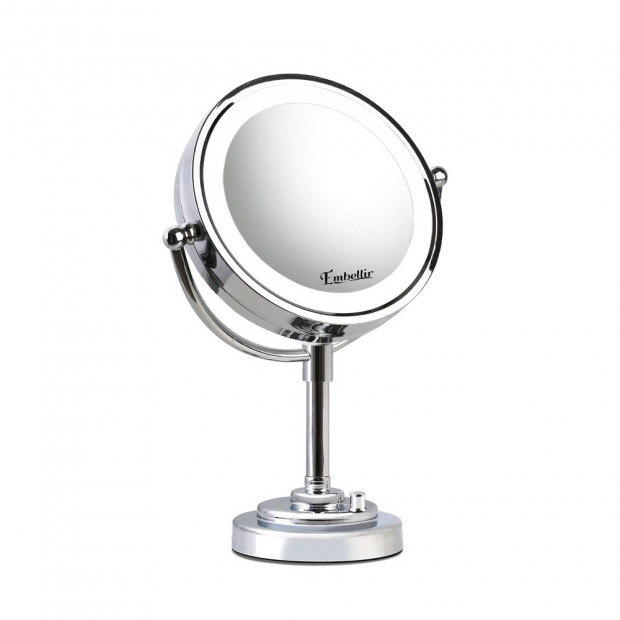 Magnifying Double-sided Makeup Mirror with Light