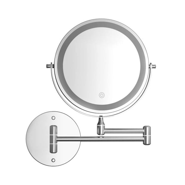 Extendable Makeup Mirror 10x Magnifying Double-sided Bathroom Mirror Glass Image 3