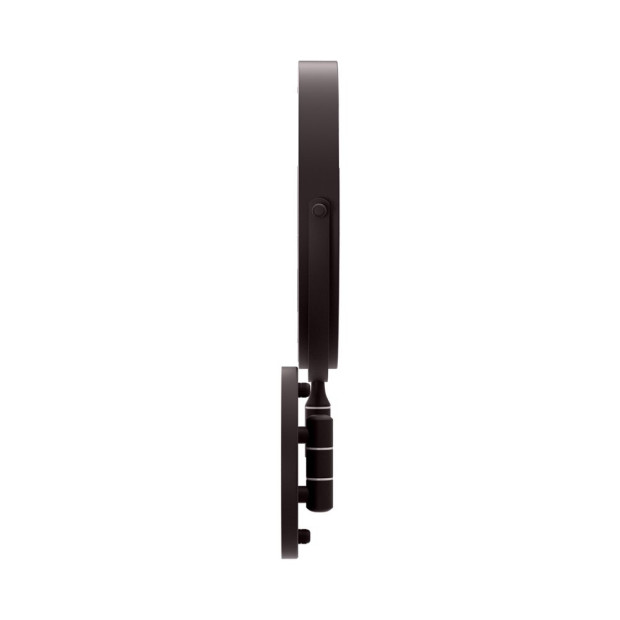 Extendable Makeup Mirror 10x Magnifying Double-sided Bathroom Mirror Brown Image 4