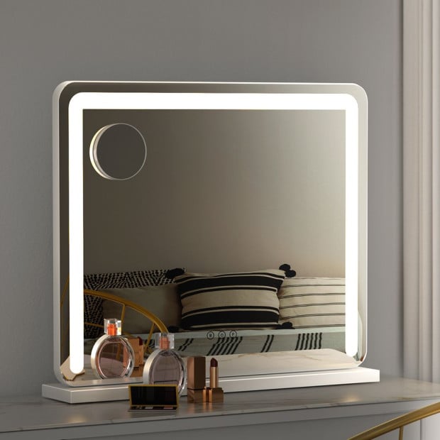 Makeup Mirror With Light Hollywood Vanity Led Mirrors White 50x60cm Image 8