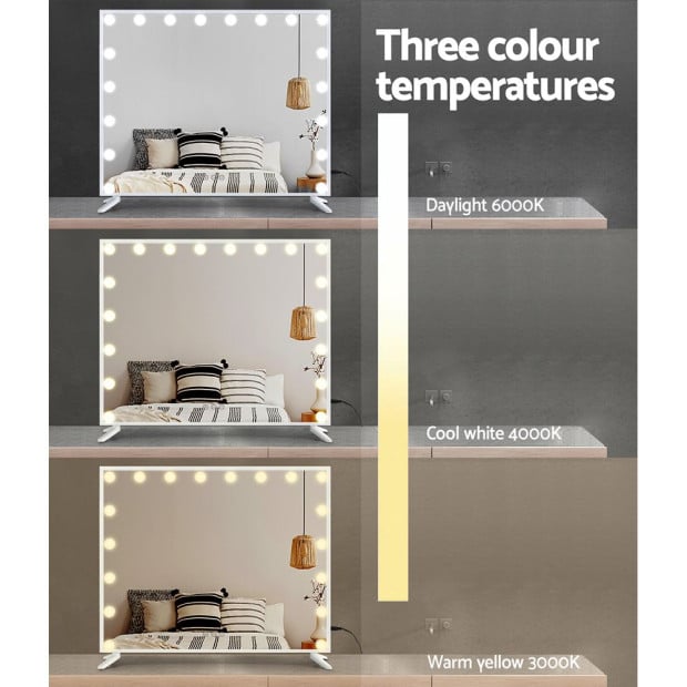 Makeup Mirror with Light LED Hollywood Vanity Dimmable Wall Mirrors Image 6