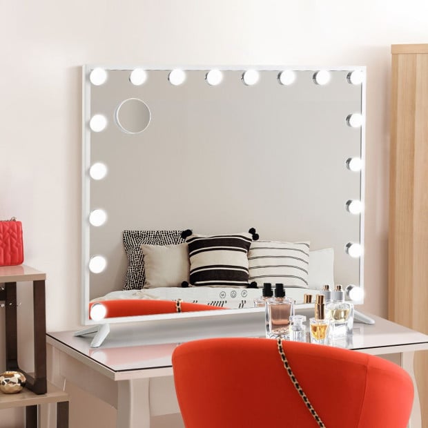 Makeup Mirror with Light LED Hollywood Vanity Dimmable Wall Mirrors Image 8