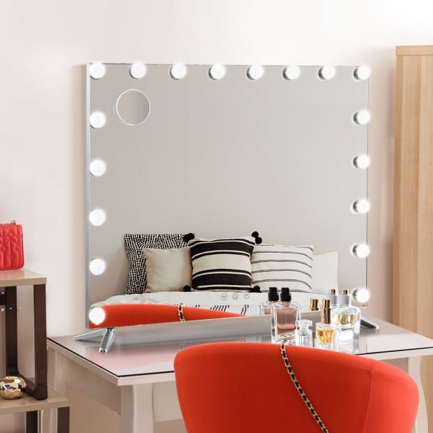 Makeup Mirror with Light LED Hollywood Mounted Wall Mirrors Cosmetic Image 8