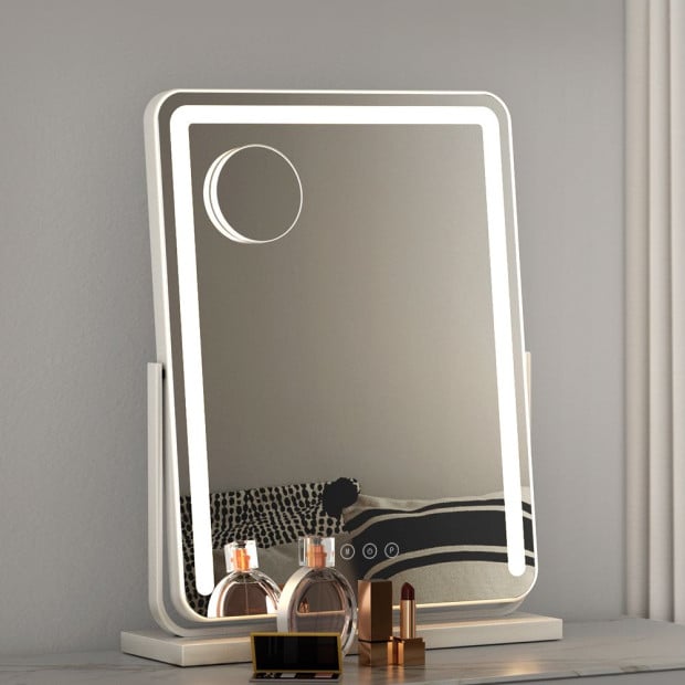 Makeup Mirror With Lights Hollywood Vanity Led Mirrors White 40x50cm Image 8
