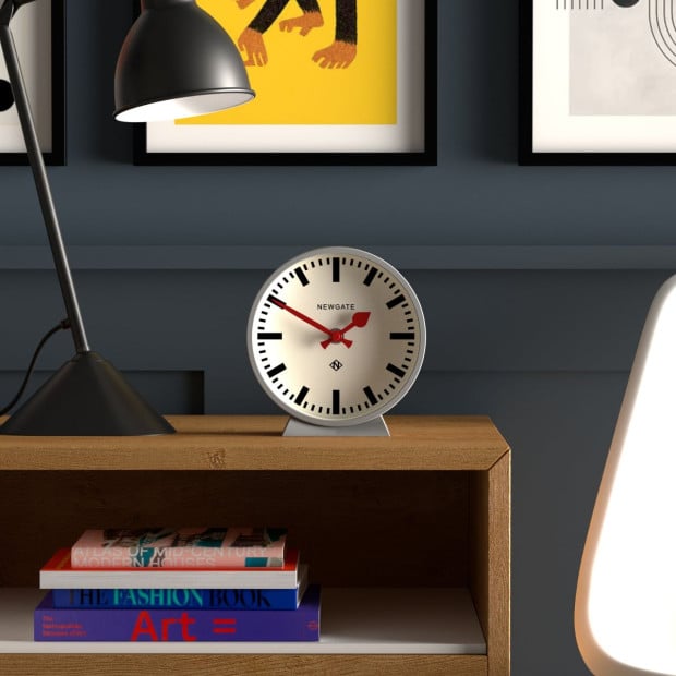 Newgate Railway Mantel Clock Posh Grey Image 3