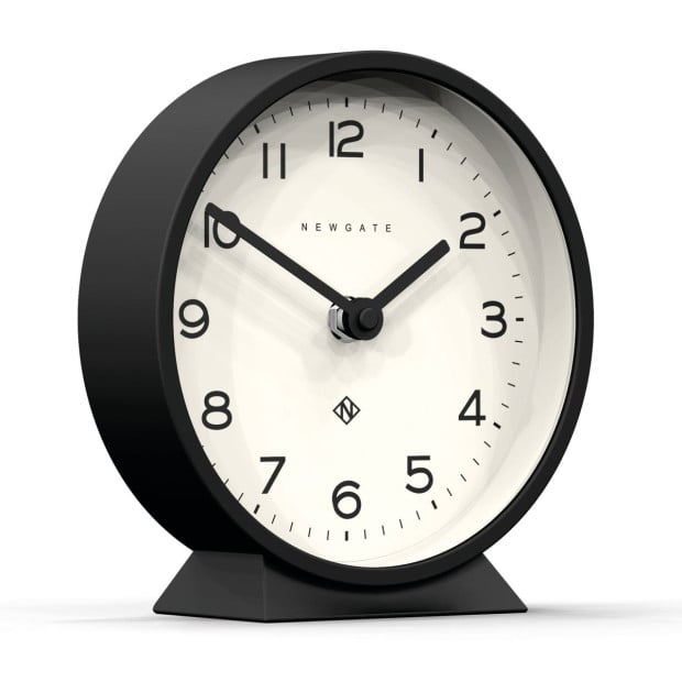 Newgate M Mantel Clock Cave Black Image 2