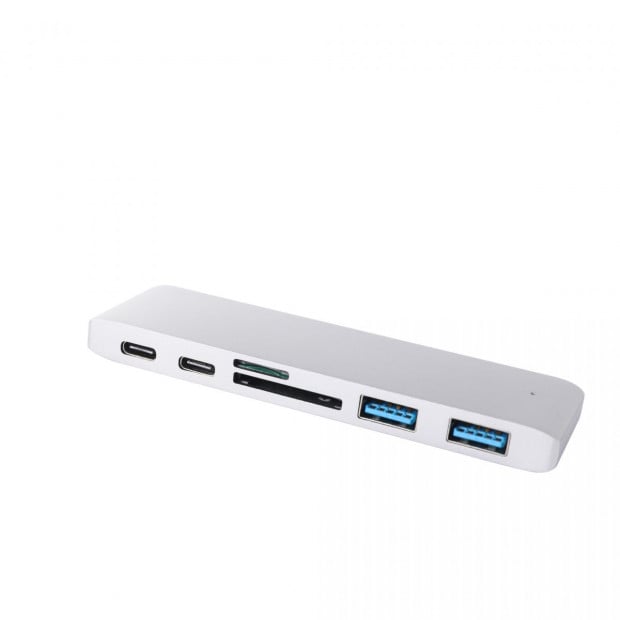 USB 3.0 Type-C HUB 6 Port Powered Adapter High Speed for Macbook pro