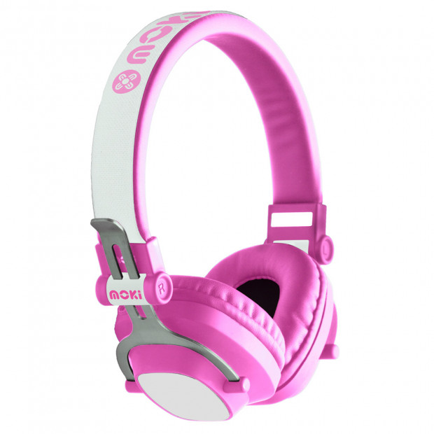 Moki Exo Kids Bluetooth Headphone - Pink