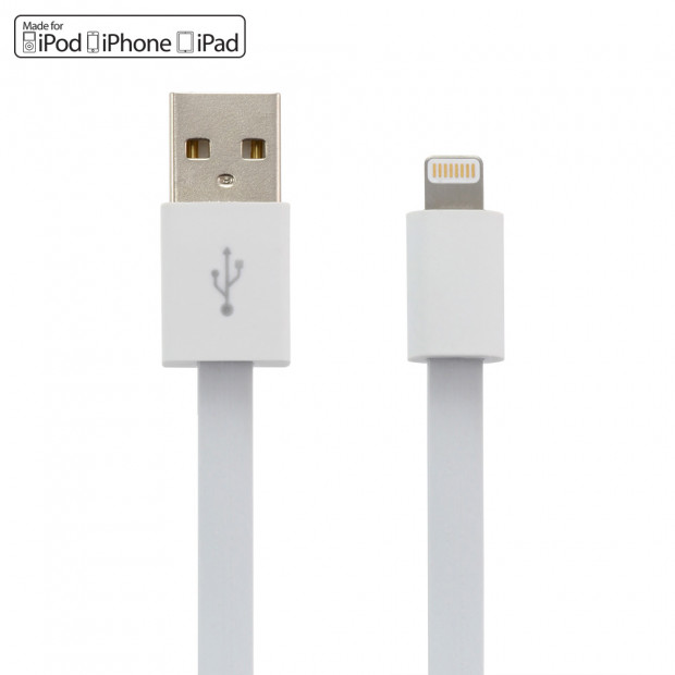 Moki King Size Braided Lightning Sync Charge Cable-3m/10ft White