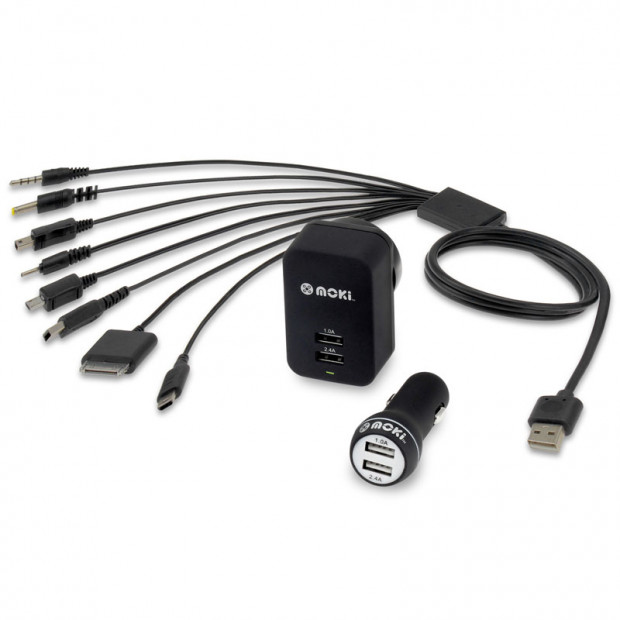 Moki 8 in 1 USB Rapid Multicharger Pack