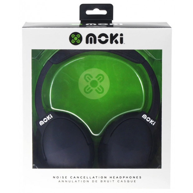 Moki Noise Cancellation Headphones - Black Image 3