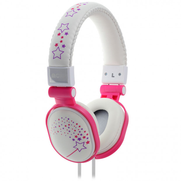 Moki Popper Headphones - Sparkles White