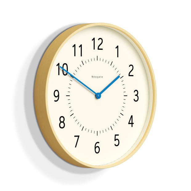 Newgate Monopoly Plywood Wall Clock With Blue Hands Image 2