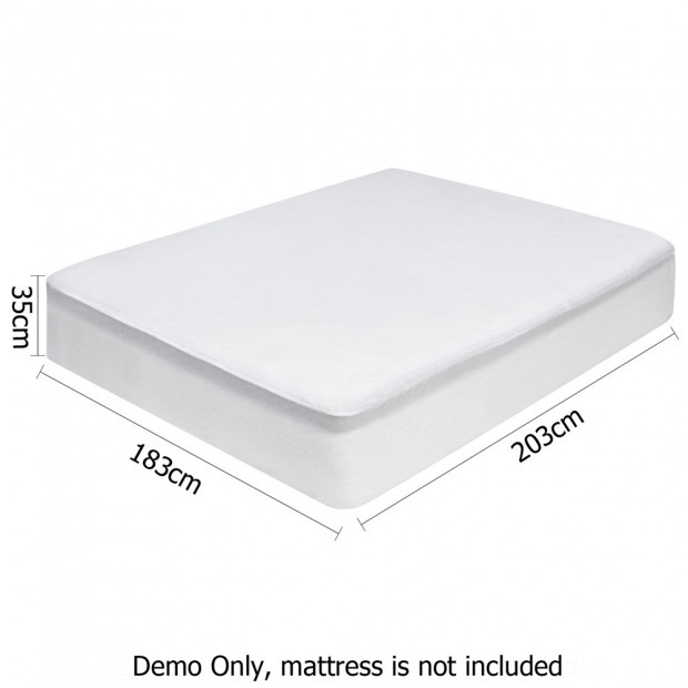 Bedding King Size Waterproof Bamboo Mattress Protector Image 1