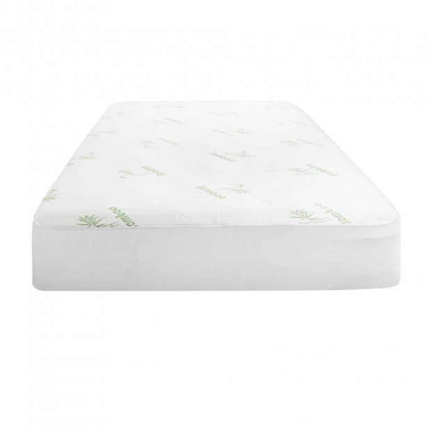 Bedding Bamboo Mattress Protector Queen Bed Image 3