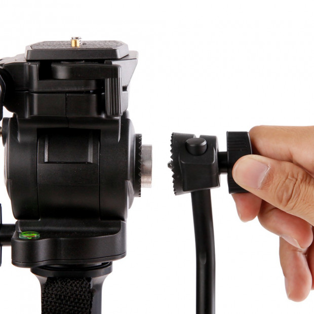 Extendable Portable Camera Monopod Tripod - Black Image 5