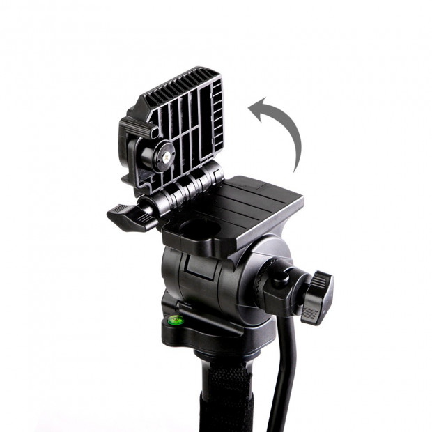 Extendable Portable Camera Monopod Tripod - Black Image 7