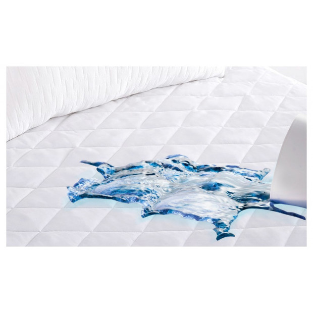 Dreamz Waterproof Bamboo Fibre Mattress Protector In Queen Size Image 2