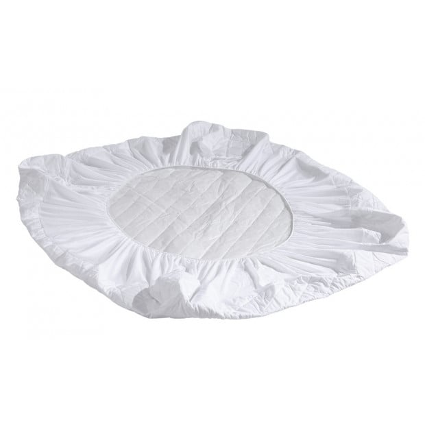 Fitted Cotton Cover Quilted Mattress Protector King Image 5