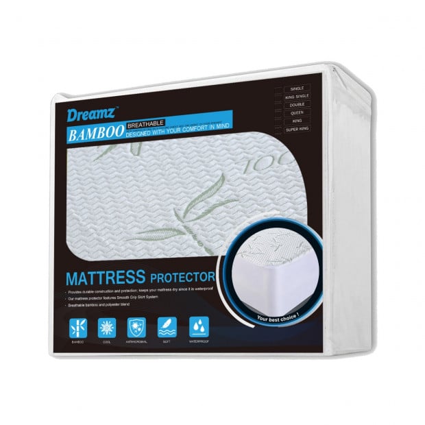 Waterproof Bamboo Fully Fitted Mattress Protector Single Image 5