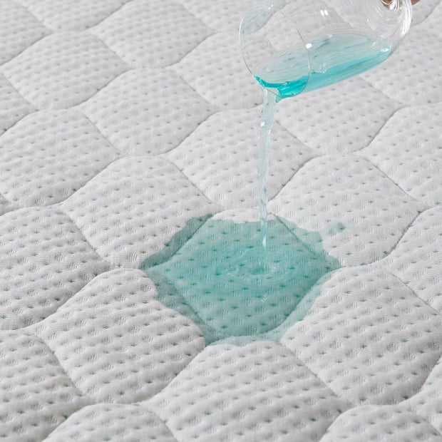 Mattress Protector Bamboo Pillowtop Waterproof Cover King Single Image 5