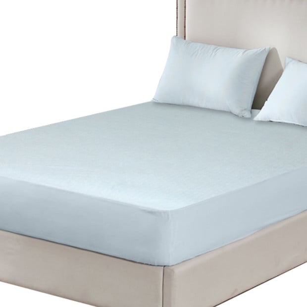 Cotton Terry Towel Waterproof Mattress Protector Fully Zipper Double Image 4