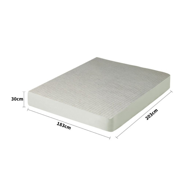 Cotton Terry Towel Waterproof Mattress Protector GREY Cover King Image 3