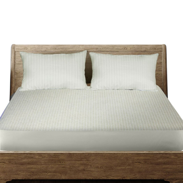 Cotton Terry Towel Waterproof Mattress Protector Grey King Single
