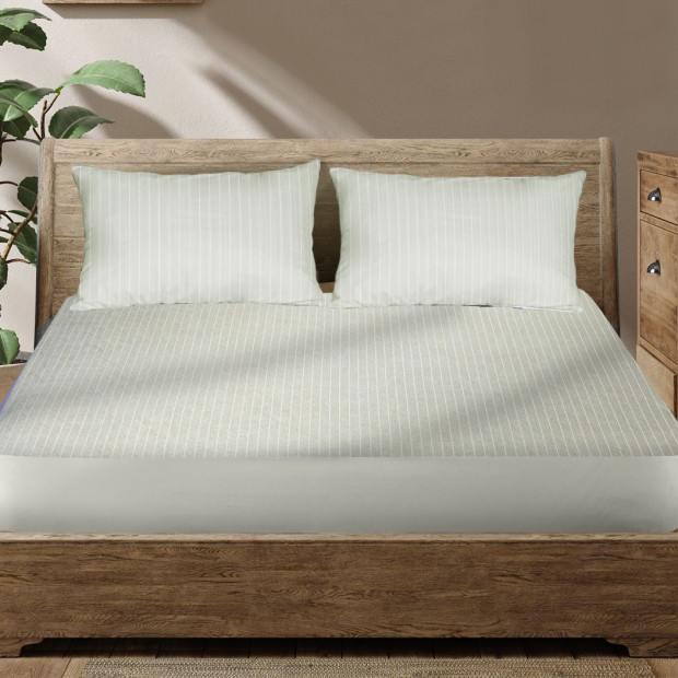Cotton Terry Towel Waterproof Mattress Protector Cover Grey Queen Image 8