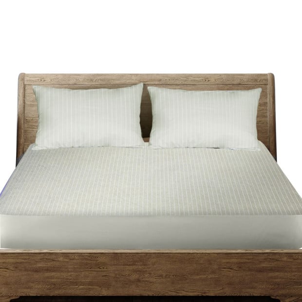 Cotton Terry Towel Waterproof Mattress Protector Cover Grey Queen