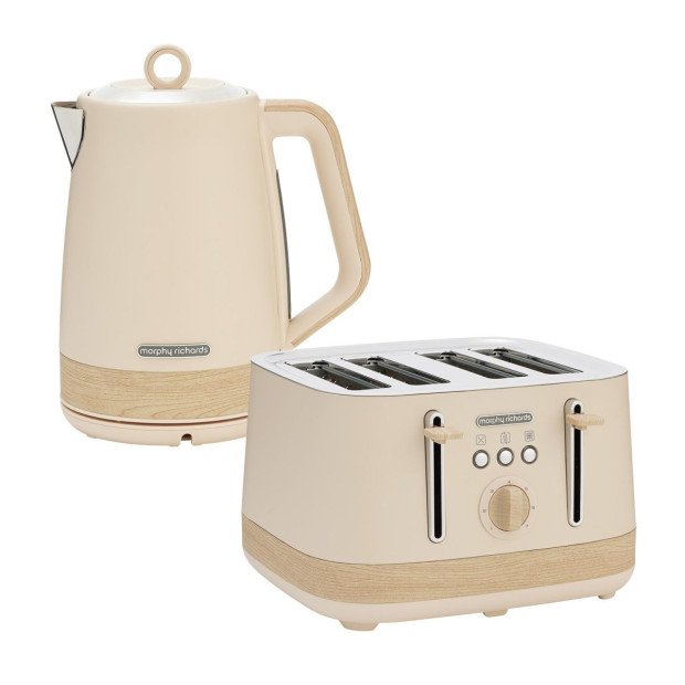 Morphy Richards Essence Scandi Kettle & Toaster Set with 1.7L Kettle 360 Swivel Base Deep Slots and Browning Control Image 2