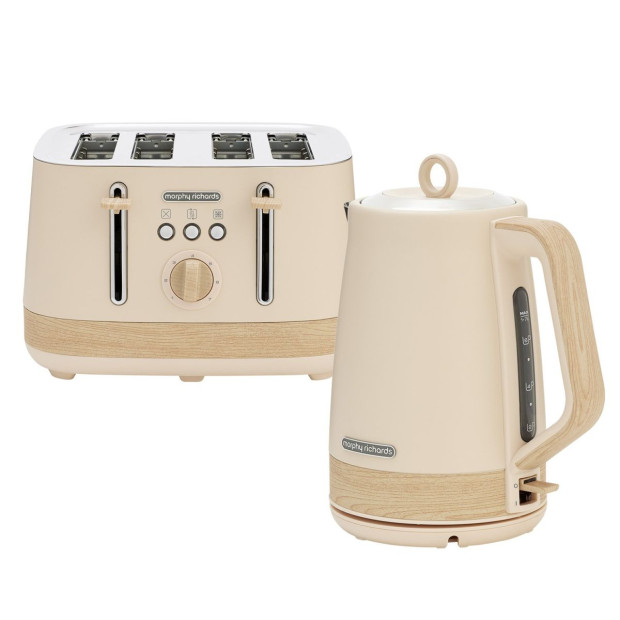 Morphy Richards Essence Scandi Kettle & Toaster Set with 1.7L Kettle 360 Swivel Base Deep Slots and Browning Control Image 5
