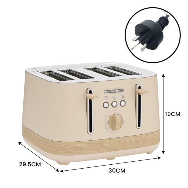Morphy Richards Essence Scandi Kettle & Toaster Set with 1.7L Kettle 360 Swivel Base Deep Slots and Browning Control Image 7