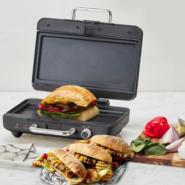 Morphy Richards Titanium Multipress Jaffle Panini Waffle Pie Maker MREMP4TNM Image 12