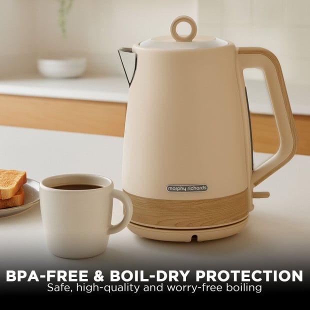 Morphy Richards Essence Scandi 1.7L Electric Kettle w/ Swivel Base BPA-Free Boil-Dry Protection & Scandinavian Design Image 7