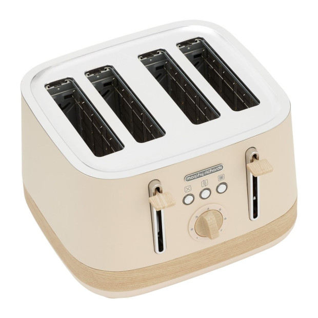 Morphy Richards Essence Scandi 4-Slice Toaster Deep Self-Centring Slots, Browning Control Cancel Reheat &  Defrost Image 9