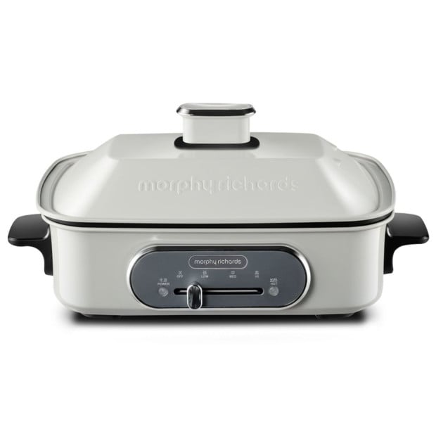 Morphy Richards Non-Stick Electric Hot Pot Cooker 2.5L Dual Pot MRMP25WT Image 2