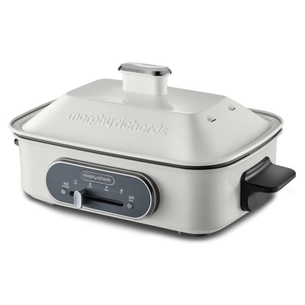 Morphy Richards Non-Stick Electric Hot Pot Cooker 2.5L Dual Pot MRMP25WT Image 3