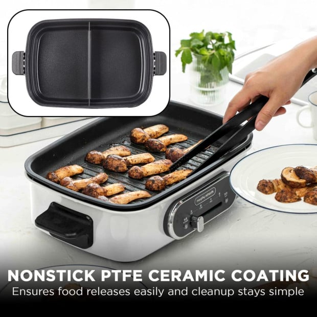 Morphy Richards Non-Stick Electric Hot Pot Cooker 2.5L Dual Pot MRMP25WT Image 7