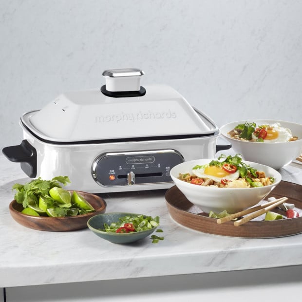 Morphy Richards Non-Stick Electric Hot Pot Cooker 2.5L Dual Pot MRMP25WT Image 9