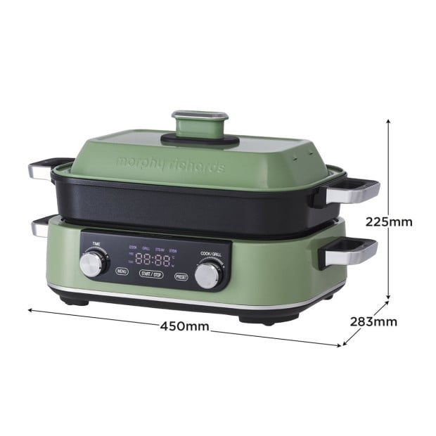 Morphy Richards 3L Non-Stick Multifunction Electric Cooker Pan - Green Image 4