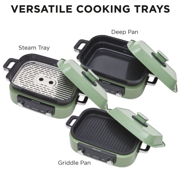 Morphy Richards 3L Non-Stick Multifunction Electric Cooker Pan - Green Image 8