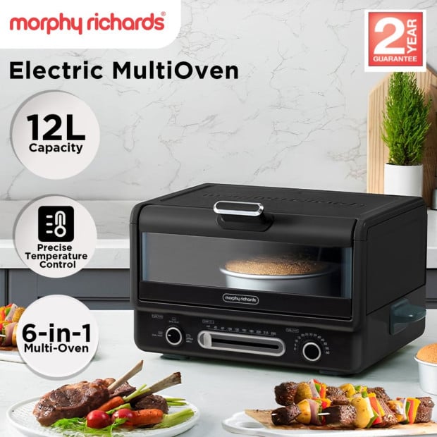 Morphy Richards MRMPO12T Electric Oven Multi-Function Non-Stick Pan and Grill 2000W 12L Capacity