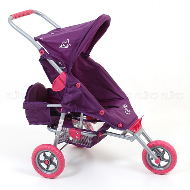 Valco Baby Mini Doll Marathon with Toddler Seat - Purple