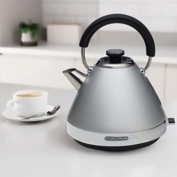 Morphy Richards 1.5L Venture Pyramid Kettle - Steel Grey Image 12